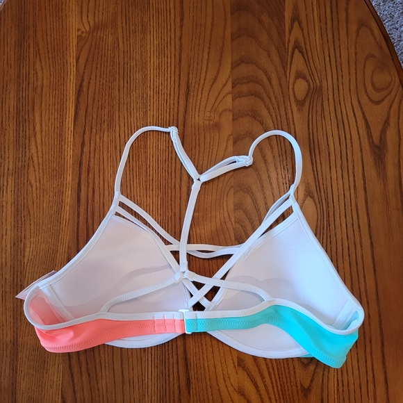 PINK Victoria's Secret colorful light push racer-back bra, size AA-C, NEW - Picture 5 of 6